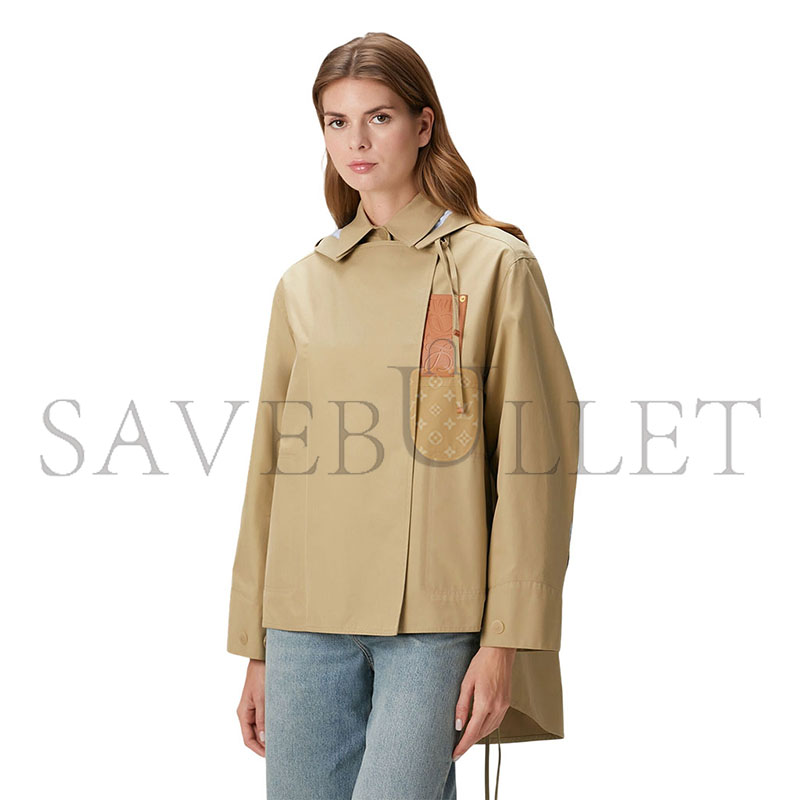 LOEWE NATURAL HOODED LOGO-PATCH PARKA 102128537